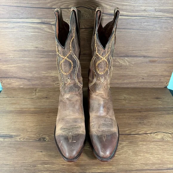 DAN POST ‘Albany’ Cowboy Boots Men’s Size 12 EW Leather Western Shoes - Picture 3 of 11